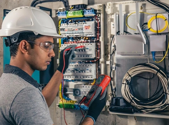 AC Technician at work